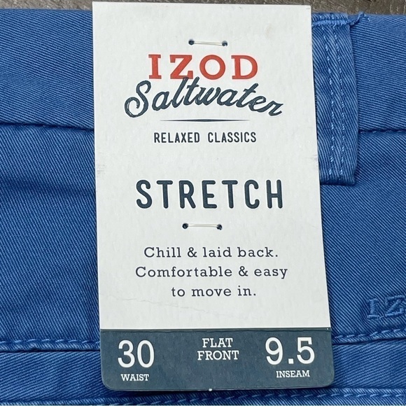 NWT IZOD Saltwater Stretch Chino Short size 30 - Picture 6 of 10